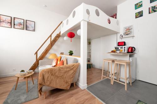 Le Cocon Japandi - Nice Central & Bright Loft