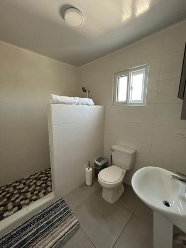 Et badeværelse på Apartment Ale