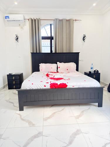 Katil atau katil-katil dalam bilik di Villa Jaybella