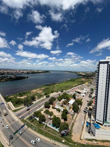 an aerial view of a city and the water at Prime BNB 1005 Experiência Premium in Petrolina