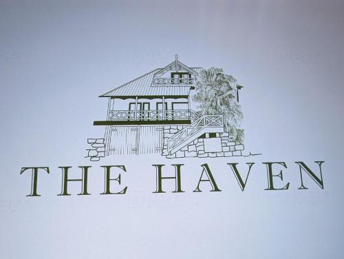 a drawing of a house with the haveen sign at The Haven Cottage Point Sydney