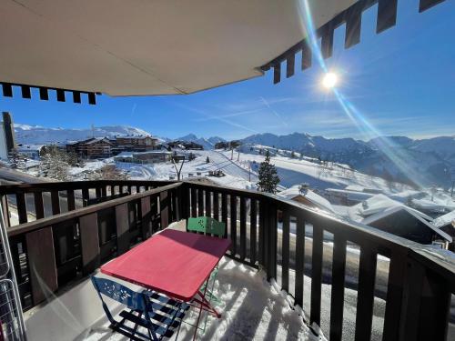 Plein centre Alpe d'Huez vue panoramique