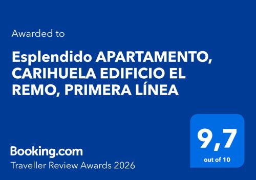 Esplendido APARTAMENTO, CARIHUELA EDIFICIO EL REMO, PRIMERA LÍNEA