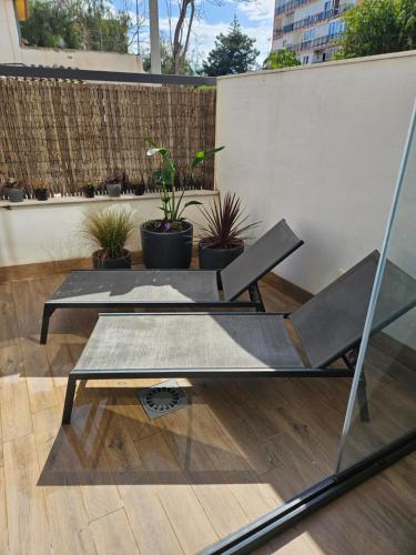 Appartement 1 chambre, grande terrasse, jacuzzi privé