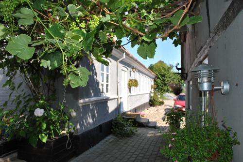a building with a window on the side of it at Vejskrækgården in Fæbæk
