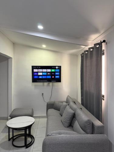 Posezení v ubytování Island Ease Villa