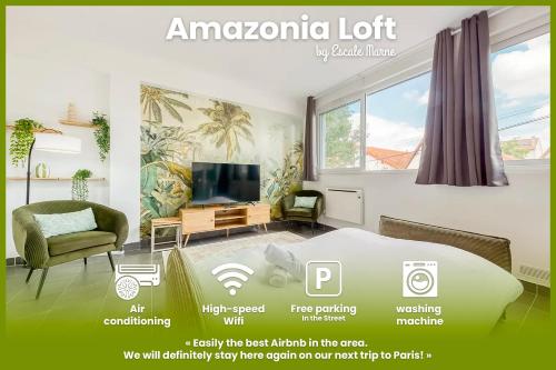 escale-marne fr - Amazonia Loft- AC - Climatisation - Parking Gratuit - 001