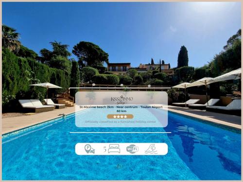 Villa 4 étoiles - parking - wifi - clim - piscine