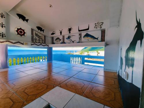 a room with a view of the ocean at Yabiya home stay in Lanyu
