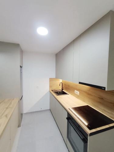 a kitchen with a sink and a counter top at Villa Prima Natura Imotski, private pool in Imotski