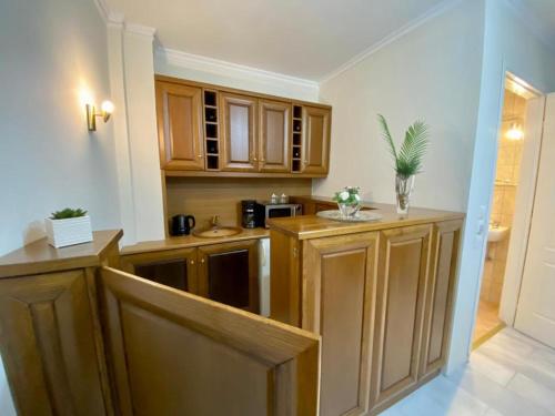 Køkken eller tekøkken på Nikos Apartment