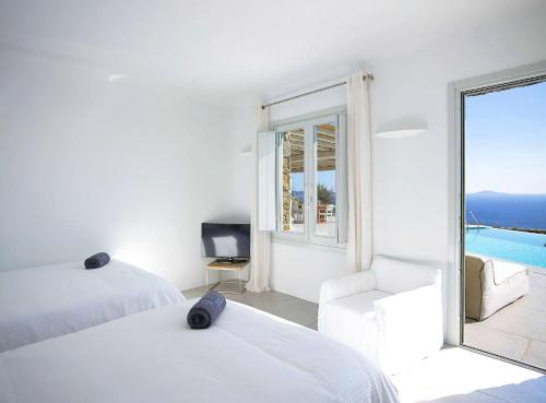 Villa Houlakia Azure Mykonos Sea Views Private Pool Near Mykonos Town