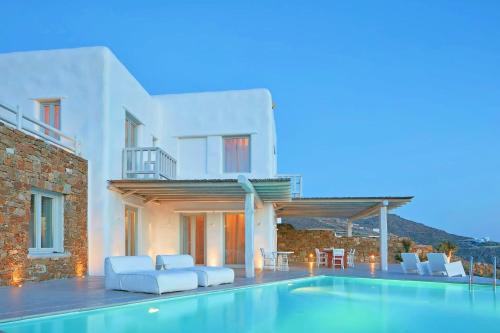 Villa Houlakia Azure Mykonos Sea Views Private Pool Near Mykonos Town