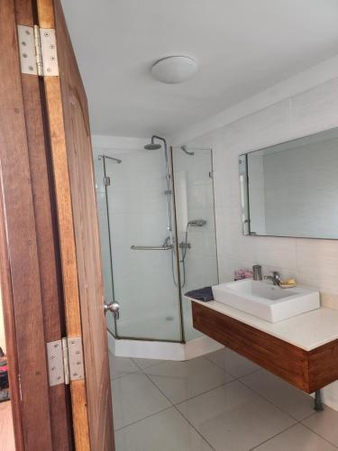 Koupelna v ubytování Appartement duplex F2