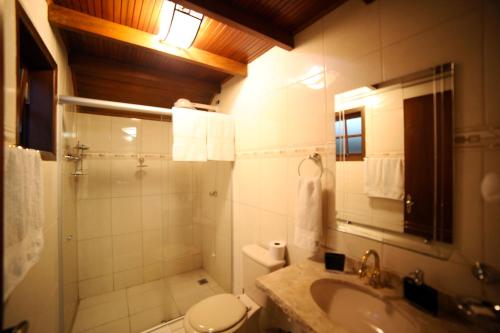 
Um banheiro em Chalés Araucária e Manacá
