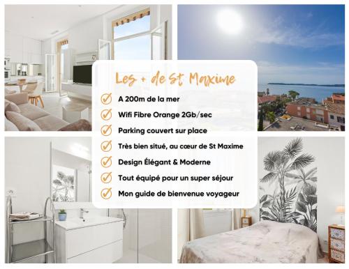 Vue mer 180C - Terrasse plein sud - Sainte-Maxime