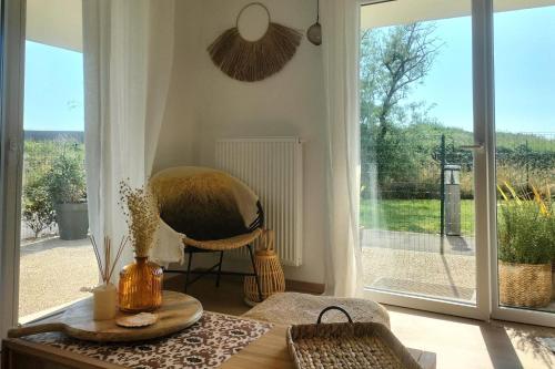 Bel appartement avec terrasse vue Canche