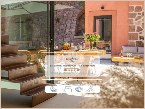 Villa 4 étoiles, 300m2, 700 m plage, 5 min du centre