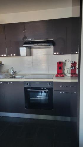 Grand studio avec ascenseur, parking et terrasse