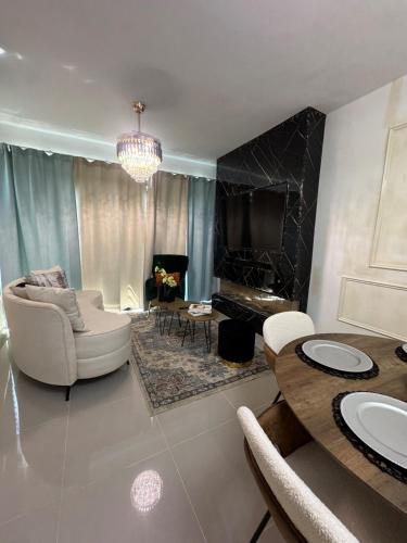 Luxury apartment with an elevator and power plant