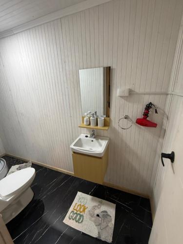 Ванна кімната в Hostal Suomi