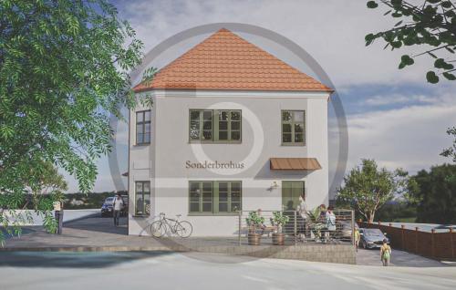 a rendering of a small building with a roof at Lovely Apartment In Ribe With Wifi in Ribe