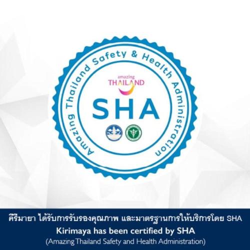 a sign for a shaarmaarma has been certified by sha at atta Lakeside Resort Suite - SHA Plus Certified in Mu Si