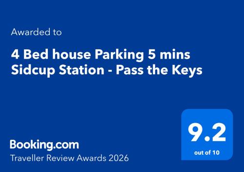 a screenshot of a bed house parking mins subway station pass the keys at 4 Bed house Parking 5 mins Sidcup Station - Pass the Keys in Sidcup