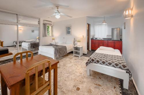 Vuode tai vuoteita majoituspaikassa Villa Baya