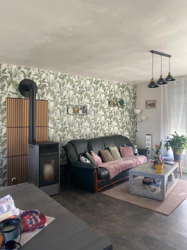 location vacances tesisinde bir oturma alanı
