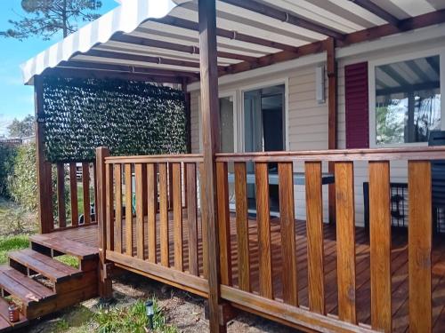 MH 538 TOUT EQUIPE et TOUT CONFORT 2ch 1sdb dans camping 4 étoiles