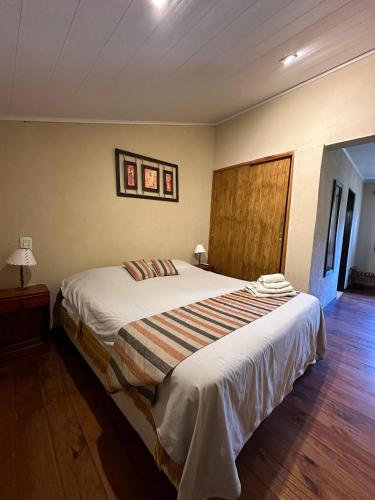 a bedroom with a large bed in a room at Altos de Artalaz in Colón