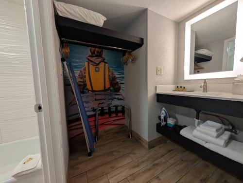 a bathroom with a bunk bed and a sink at Comfort Inn & Suites Golden - Denver West in Golden