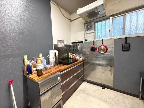 Guest house cocode tesisinde mutfak veya mini mutfak