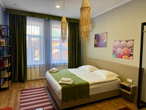 Postel nebo postele na pokoji v ubytování Koisha