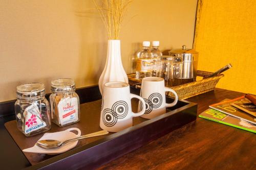 Ghoha Hills Savuti Lodgeにあるコーヒーまたはお茶