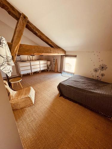 Llit o llits en una habitació de Maison Vitis