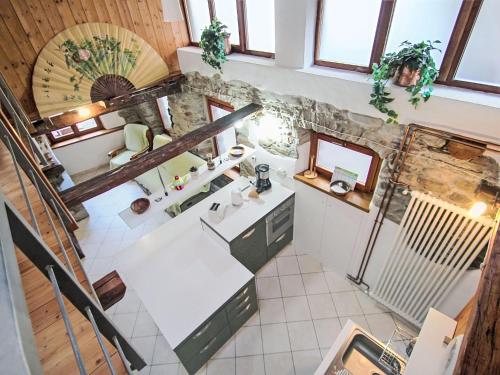 an overhead view of a kitchen in a house at Holiday Home Caa de Sass by Interhome in Castelveccana