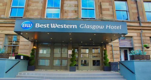 a building with a sign that reads best western glasgow hotel at Best Western Glasgow Hotel in Glasgow