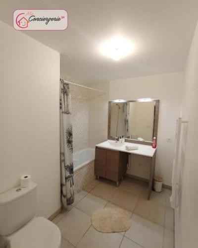 Joli T2 Ensoleillé Parking Privé Terrasse -Maconciergerie34