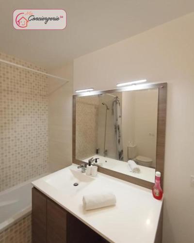 Joli T2 Ensoleillé Parking Privé Terrasse -Maconciergerie34