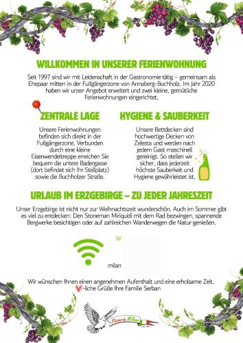 a flyer for a wellness program with flowers and a butterfly at milanoannaberg 2 in Annaberg-Buchholz