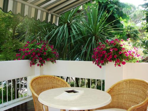 Un jardín fuera de Hotel Mar Del Plata