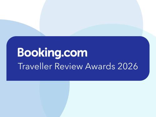 a blue text box with the words travel review awards at CASA DUMAI OceanVilla NAKIJIN in Nakijin