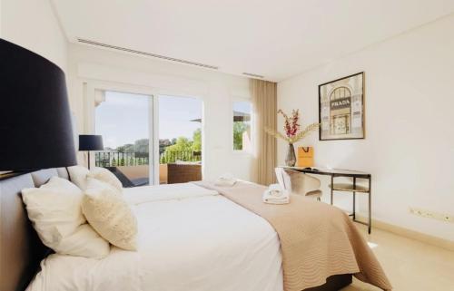 Luxury seaview apartment in Marbella located in a secure gated community with swimming pool and large terrace Perfect for families visiting Marbella and Puerto Banús