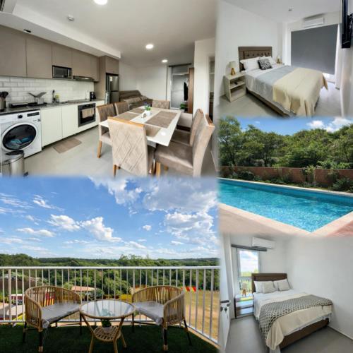 Departamento a 5 min del Aeropuerto Piscina y Terraza