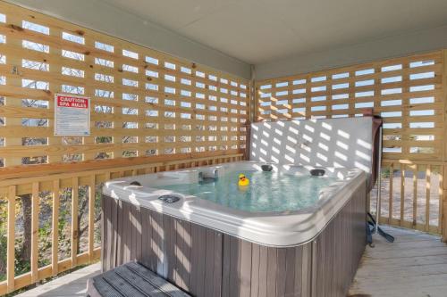 a jacuzzi tub with a rubber duck in it at 3941 - Fleur de Duck in Duck