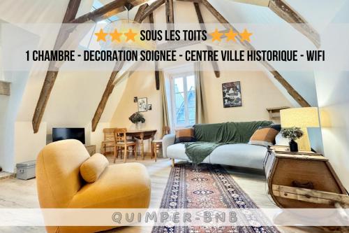 Sous les toits - charmant T2 en plein centre-ville