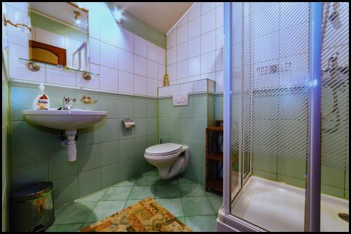 Koupelna v ubytování Apartmán Tilia