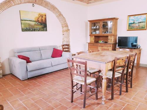 Χώρος καθιστικού στο Agriturismo Il Poderino